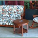 salotto stile country mobili dipinti a mano