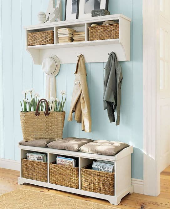 stile country chic per ingresso di casa