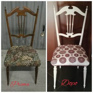 sedie nuove con la chalk paint di autentico