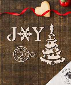 Stencil Riutilizzabile "JOY" Bottega 315 Christmas Collection
