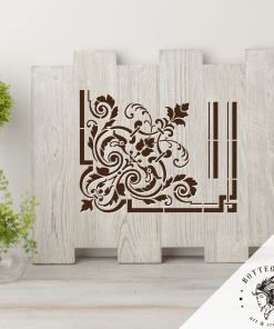 Stencil Riutilizzabile "VICTORIAN CORNER" Bottega 315 Collection