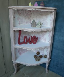 Angoliera romantica rosa shabby - mobile di recupero