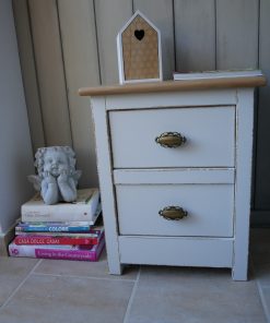 Comodino due colori shabby Nina