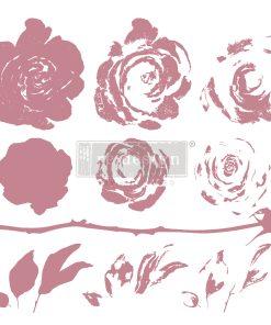 Timbro Decorativo "MYSTIC ROSE" - ReDesign Decor Clear Cling Stamps