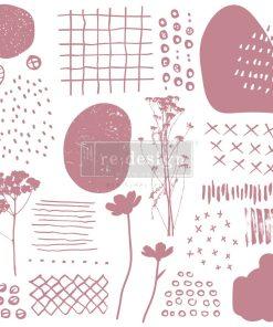 Timbro Decorativo "ABSTRACT SCRIBBLES" - ReDesign Decor Clear Cling Stamps