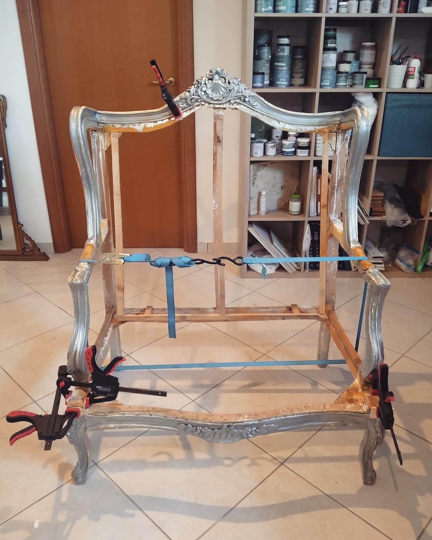 sistemazione poltrona prima del restyling