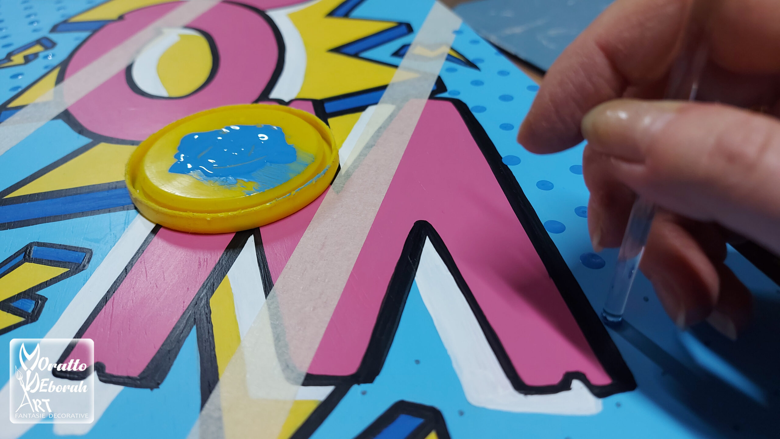 disegni a mano per comodini pop art