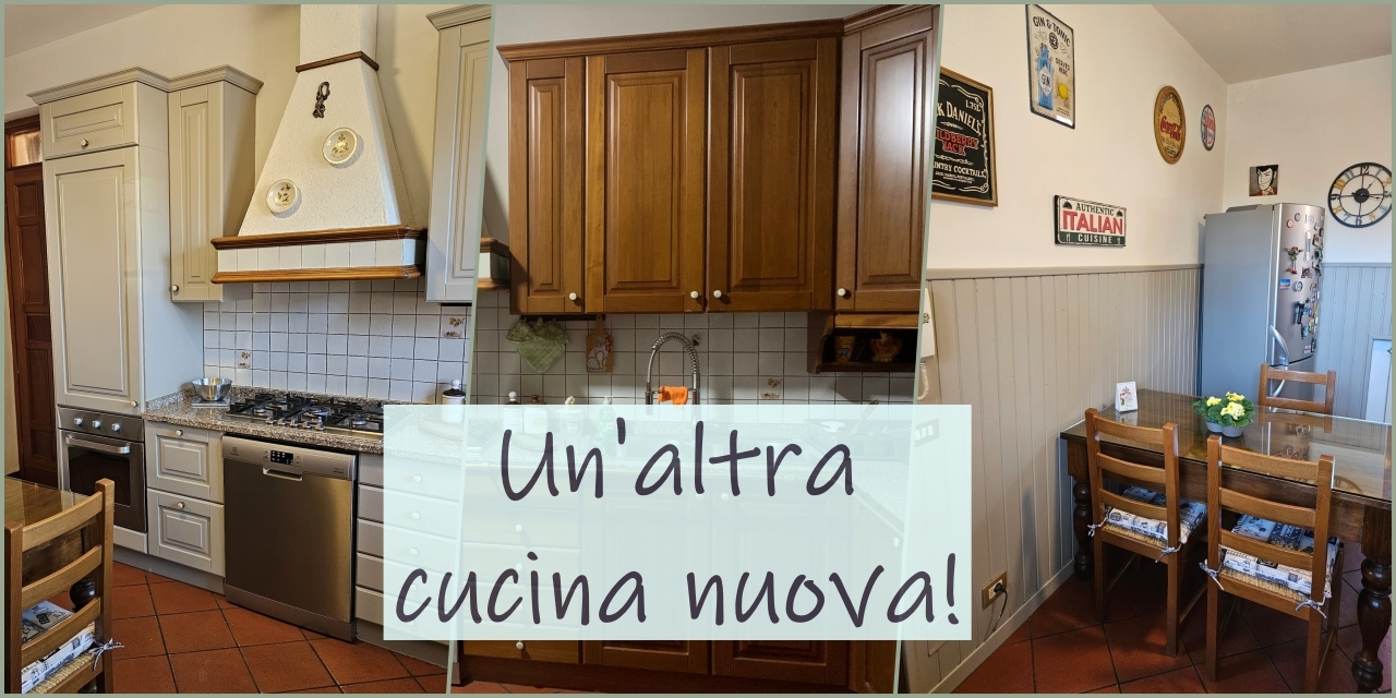 un'altra cucina nuova con i colori di lucia