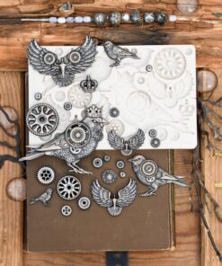 Stampo per Fregi "CLOCKWORK SPARROWS" - Finnabair per ReDesign with Prima