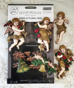 Stampo per fregi® ANGELIC FLORAL NOEL - ReDesign with Prima