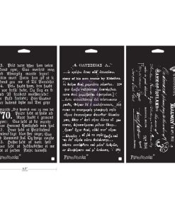 Stencil Set Finnabair 3 fogli "OLD PAGES" Limited Edition ReDesign with Prima