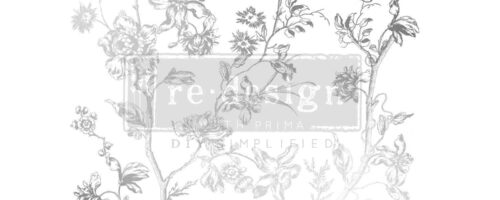 Trasferibile Foglia Argento KACHA "SILVER BIRD" - ReDesign with Prima