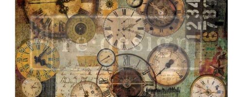 660376 Lost In Time 19x30 Decoupage