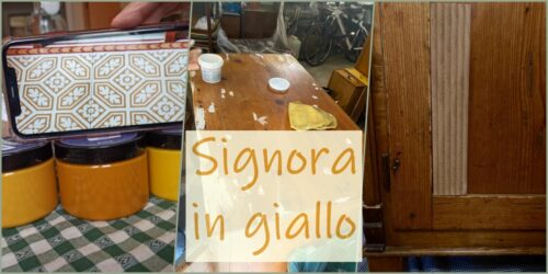 recupero credenza colore ocra