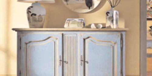 credenza con segreto azzurra decapè