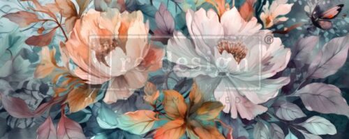 Decor FIBER Paper A1 "FLORAL DREAM" Carta ReDesign with Prima